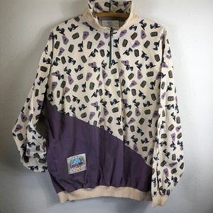 Vintage 80s does 1940s RETRO Pullover Windbreaker